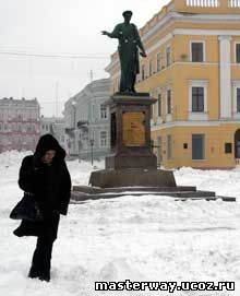 Первій снег в Одессе